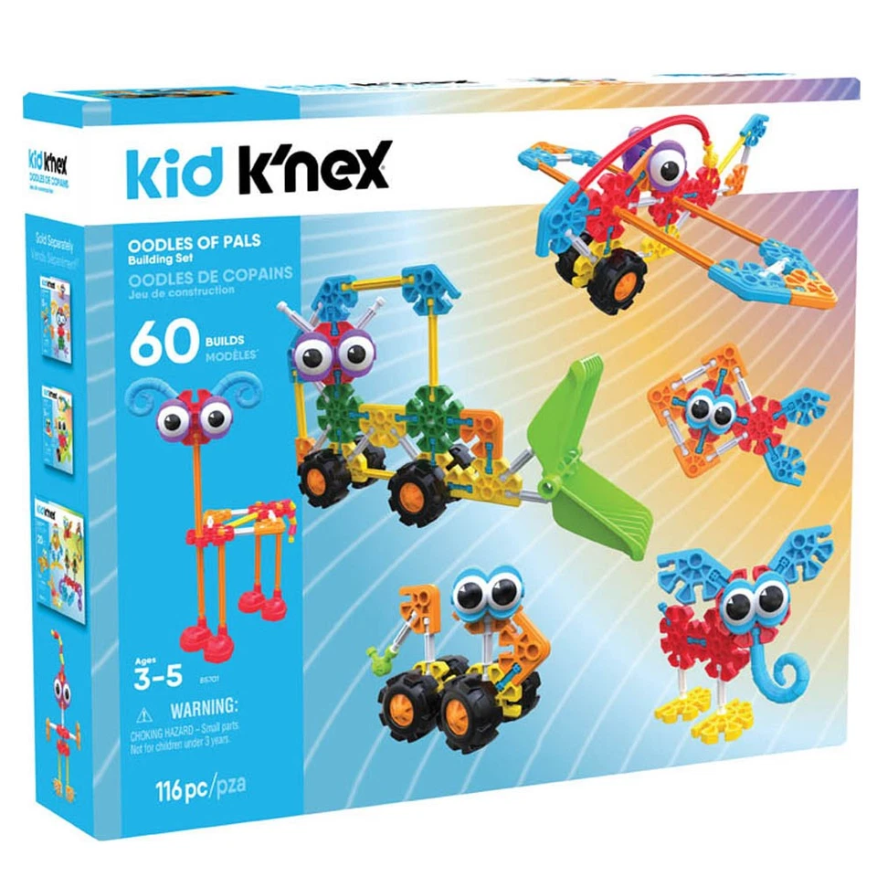 Kids Knex Oodles Bausatz - Junior Konstruktionsspielzeug Baut 60 Modelle - Bild 1 von 4