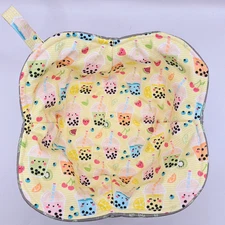 Bubble Tea/Boba Microwave Bowl Cozy, Hot Pad, Soup Bowl Holder, Stocking Stuffer