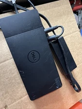 Dell WD-19 laptop docking station with 65w power adapter.