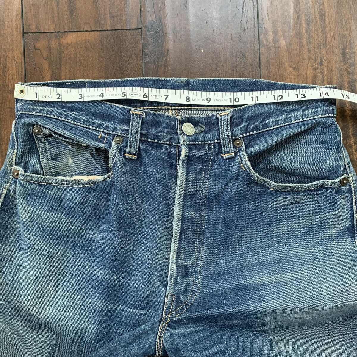 Vintage LEVIS 501XX Jeans Big E Denim Redline Selvedge Size Vintage LEVIS 501XX Jeans Big E Denim Redline Selvedge Size