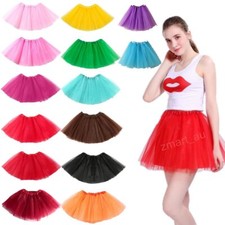 New Adults Tulle Tutu Skirt Dressup Party Costume Ballet Womens Girls Dance Wear
