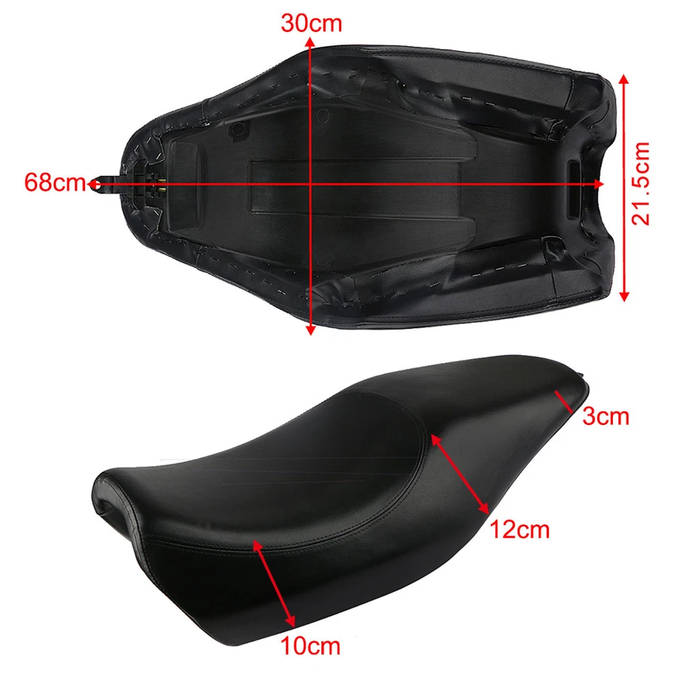 Motorcycle Two-up DRIVER PASSENGER Seat For Harley Davidson Street 750 500 - Image 4 of 4