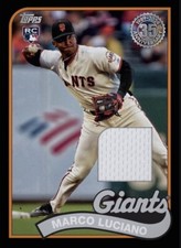 2024 Topps Baseball 1989 RC Rookie Black Relic Patch MARCO LUCIANO Digital