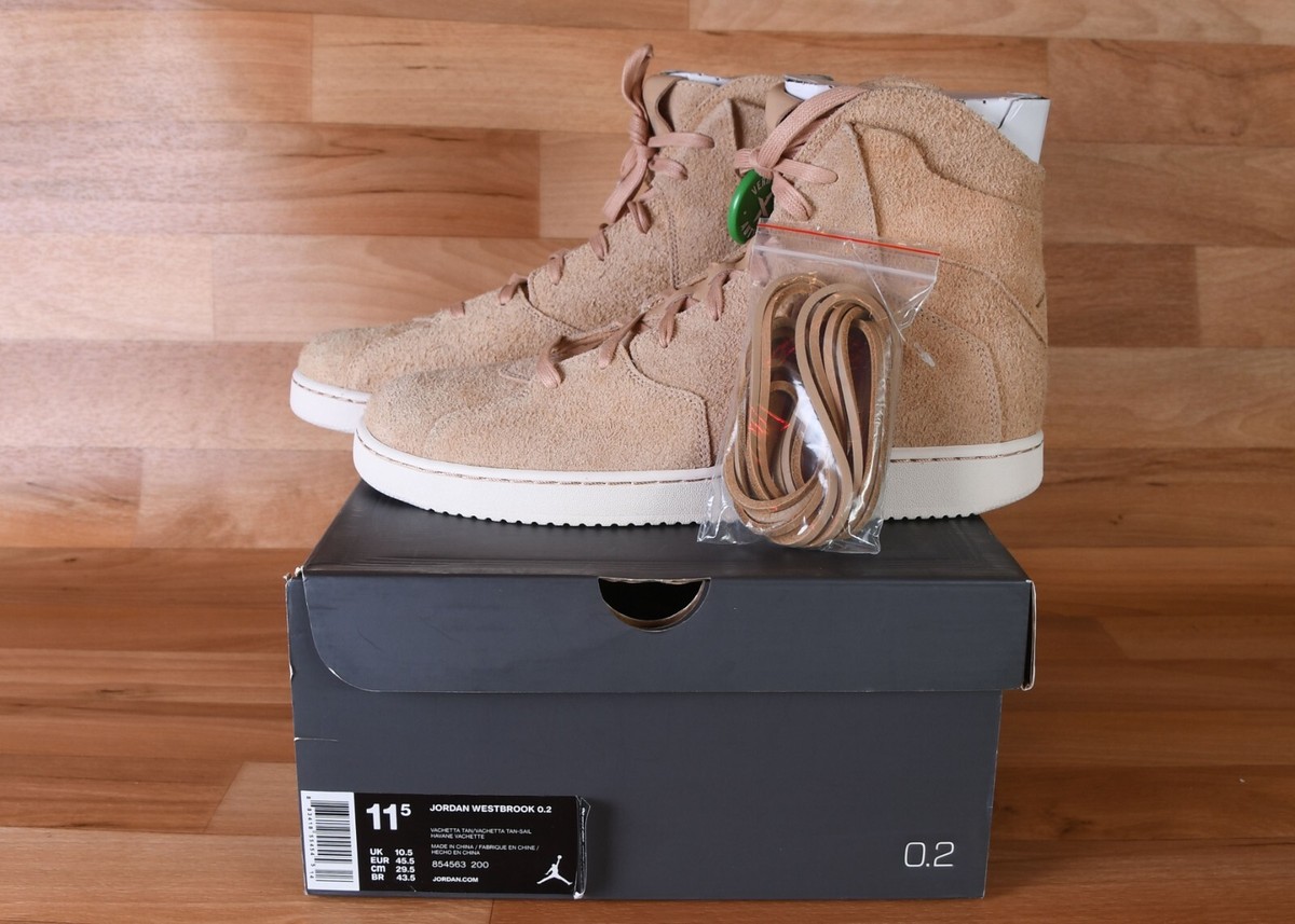 2016 Nike Jordan Westbrook 0.2 Why Not Basketball Shoes Sz 11.5 “Vachetta Tan” Size 11.5 - Air Jordan Westbrook 0.2 Vachetta Tan for sale  main image 2