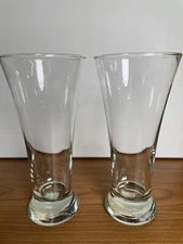 Beer Tall Pilsner Glass~Excellent Condition! Set Of 2  8” Tall