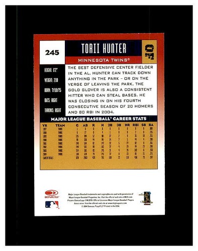 TORII HUNTER HUGE COLLECTION YOU PICK  .99 UNLIMITED SHIPPING HIGH GRADE CARDS - Picture 28 of 142