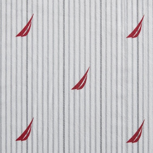 King Size Cotton Percale Sheet Set in Audley Stripe Red - 4 Piece Luxury Bedding - Picture 8 of 11