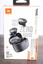 JBL Tune Buds True Wireless Earbuds Active Noise Canceling-Pure Bass, 48H-Black