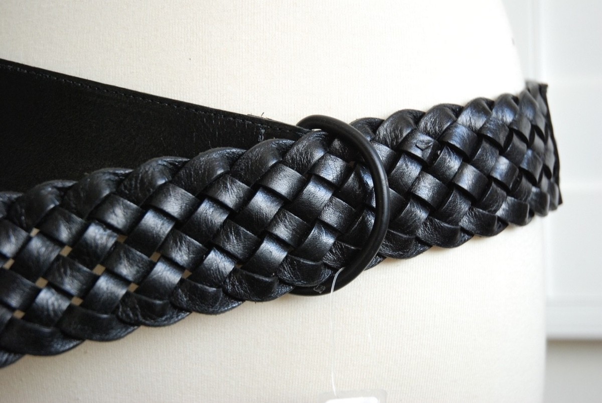New kaufmanfranco belt leather black weave $650 | eBay display picture 3