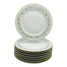 Hutschenreuther Dinner Plate Catherine Comtesse Purple Floral 10 1/2 8Pc Set