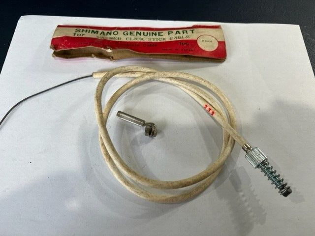 NOS VINTAGE SHIMANO GENUINE SPEED CLICK STICK SHIFT CABLE LABELLED 333