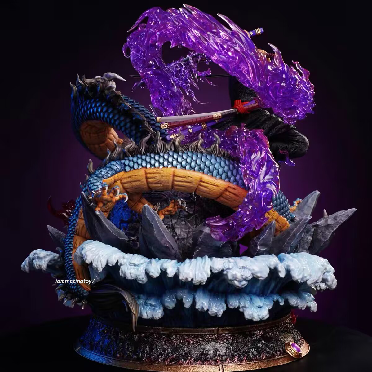 Platinum Nature Studio One Piece Roronoa Zoro vs Kaido Resin