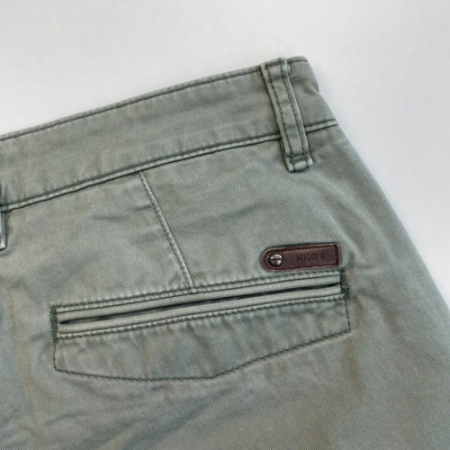 Pantalones chinos de pierna recta calce ajustado MARCO NN07 para hombre W32 L30 verde salvia - Imagen 15 de 18