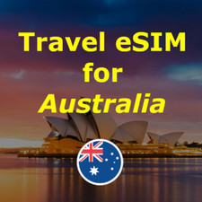 Australia Travel SIM eSIM 7-30 Days, 1-5GB Data Roaming On-the-Go