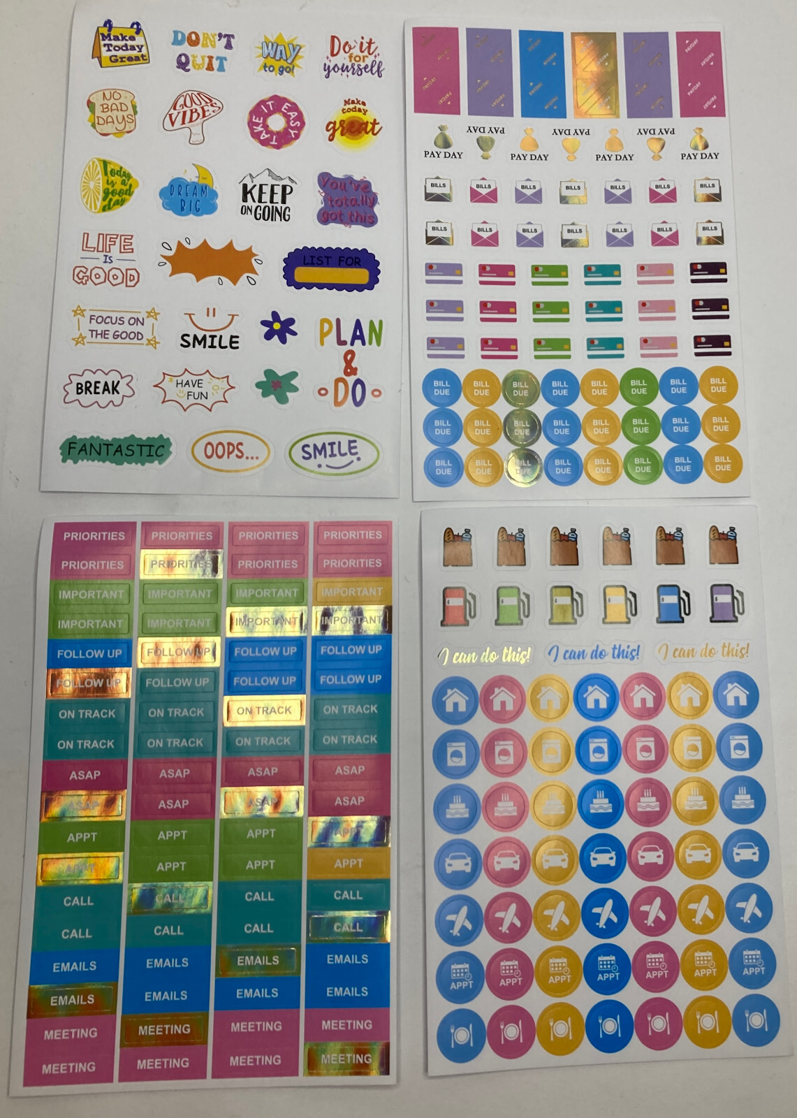 248-Piece Planner Sticker Set for Creative Organizing-image