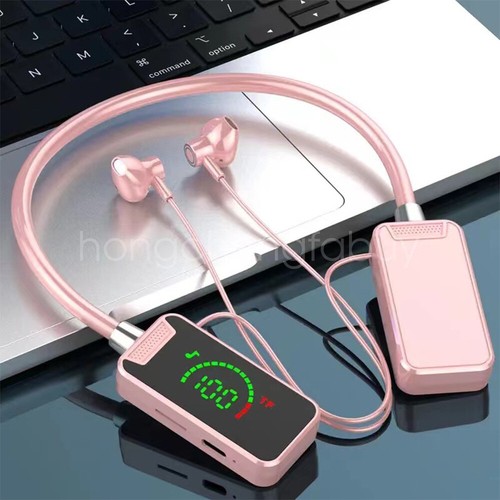 Bluetooth 5.4 Neckband Headset Wireless Earbuds Earphone Headphones with 8GB TF - Picture 26 of 27