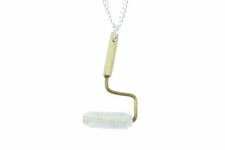 Color Roll Necklace Miniblings 45cm Painter Roller Move Brush Plush