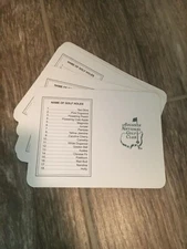 1 Augusta National Golf Club Scorecard Unsigned For Autograph