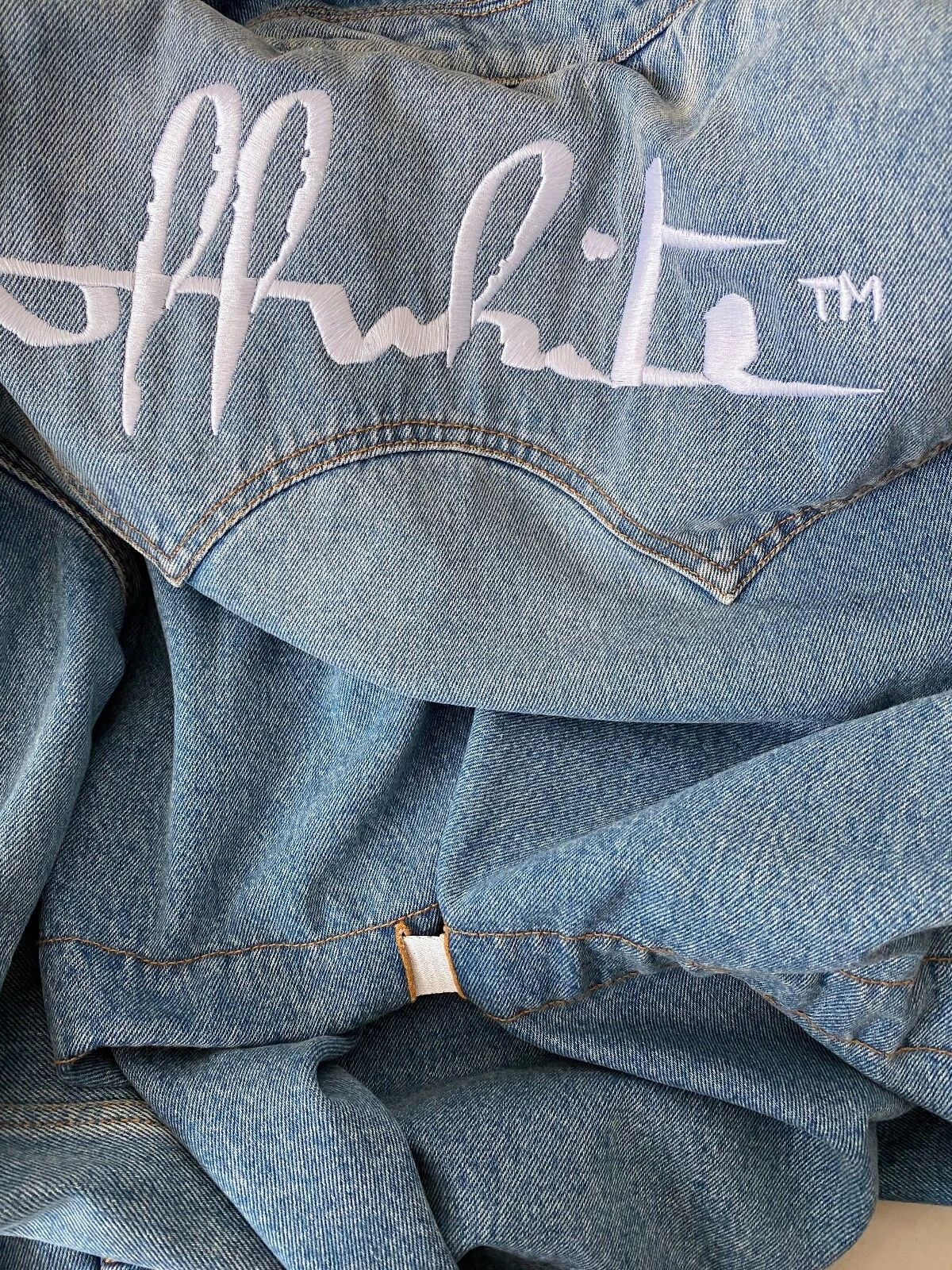 Abito boxy OFF WHITE in denim leggero taglia 40