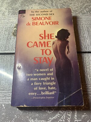 USED 1963 SHE CAME TO STAY PAPERBACK BOOK BY SIMONE DE BEAUVOIR Rare Version