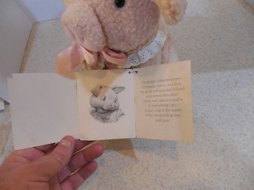Vintage Hallmark Crayola Storybook Friends Miss Penelope Pig Lace Pink 1997 - Picture 9 of 14