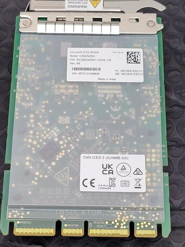 4x Mellanox ConnectX-6 FB Single Port Dx 50GbE Adapter Karte MCX623435AC-CDAE_FB - Bild 13 von 17