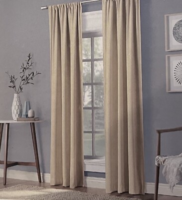 Sun Zero Blackout 36  X 84 ￼ Curtain Panels Caya Energy Saving￼ 2 Panel Set NEW