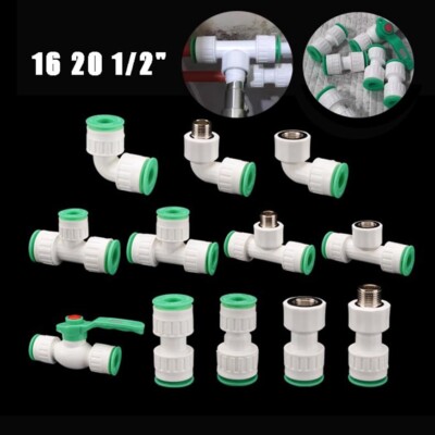PPR Fittings 16mm 20mm 1/4'' Schweißtechnik PP-R, Bogen, T-Stück, Muffe, Kupplung