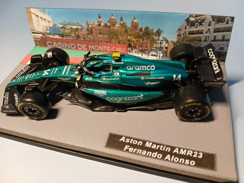 Aston Martin AMR23 Fernando Alonso scala 1/43 GP Montecarlo - Immagine 4 di 4