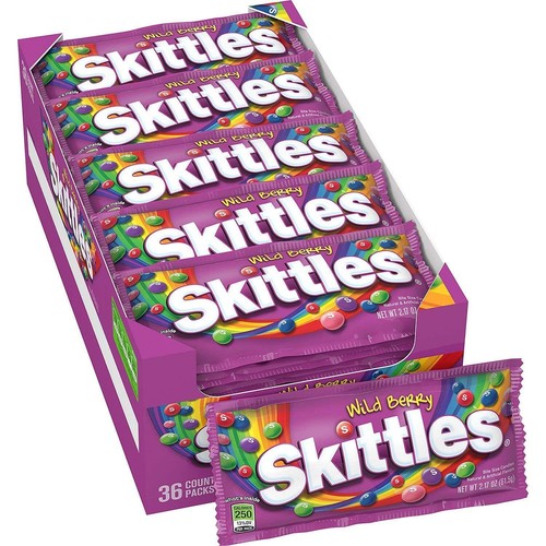 SKITTLES Wild Berry Candy (2.17 oz., 36 ct.) - Flavor of your choice - SET OF 4 - 第 1/1 張圖片
