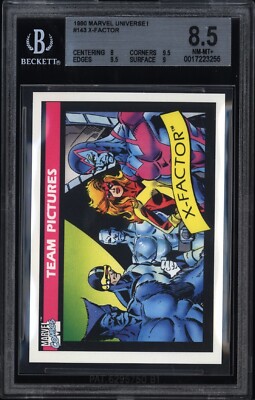 1990 Marvel Universe #143 X-Factor BEAST CYCLOPS ICEMAN BGS 8.5 Nm-Mt+ Pop 5 MCU