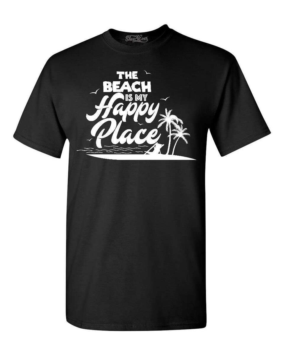 The Beach Is My Happy Place T Shirt For Women Vacation Cute The Beach Is My Happy Place T Shirt For Women Vacation Cute
