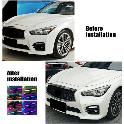 For Infiniti 14-20 Q50 Q60 RGB LED Mirror Sequential Signal Light RGB Fog Light - Picture 10 of 10