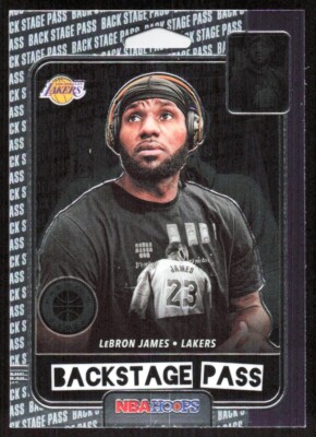 2020-21 5211B NBA HOOPS BACKSTAGE PASS LeBron James Los Angeles Lakers #7