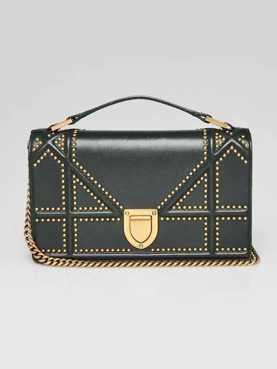 Diorama studded best sale bag
