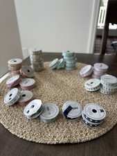 Grosgrain 3/8  Ribbon- Cupcakes Ice Cream Cones Stripes Stars Daisy Chevron