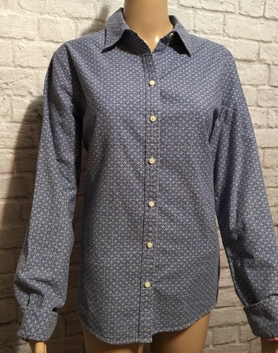 Oxford Shirt Button-Down Anchor Print 