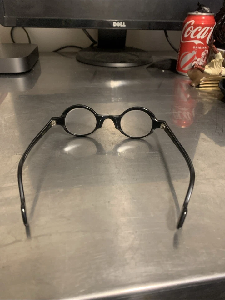 Rare Authentic Anne et Valentin ARMAND 4L 37mm Black Noir Glasses France - Image 3 of 4