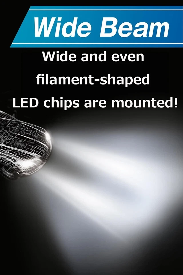 PIAA LEH265 LED Headlights Foglights Bulb H7 12V 12W 6000K 3000lm - Image 3 of 4