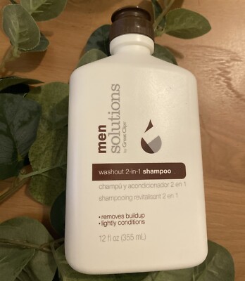 Great Clips Men Solutions Washout 2 in 1 Shampoo Removes Buildup 12 fl oz New