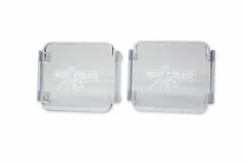 3" Cube Light Covers. Snap On, fit many brands - Clear