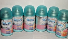 (6) VANILLA CUPCAKE AUTOMATIC REFILLS ODOR NEUTRALIZER AIR FRESHENER BY WIZARD