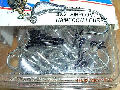 Details about  / 25 1//8oz Banana Jigs Eagle Claw 635 Saltwater Hooks 1//0 2//0 3//0 4//0