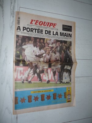 L'Equipe N°16.839 Du 28/06/2000 - Euro 1/2 Finale France-Portugal - État Collector