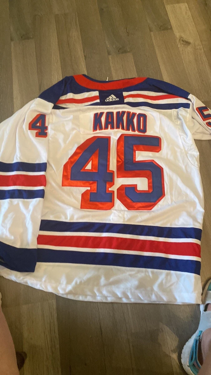 New York Rangers No45 Kappo Kakko White Road Jersey