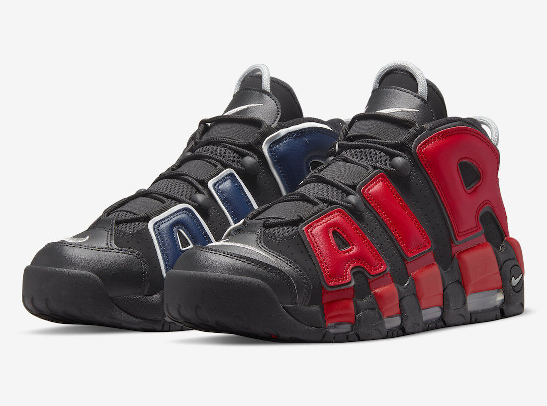 Nike Air More Uptempo 96 Split Black Red Blue Pippen DJ4400 Nike Air More Uptempo 96 Split Black Red Blue Pippen DJ4400