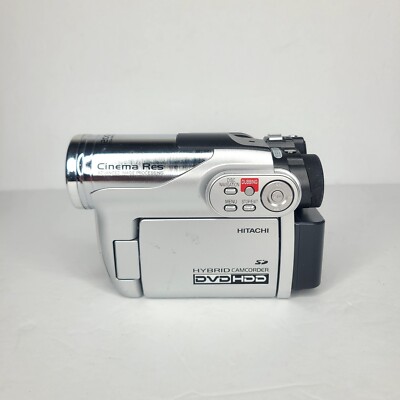 HITACHI DZ-HS300A DVD HDD SD HYBRID CAMCORDER 25X ZOOM TESTED