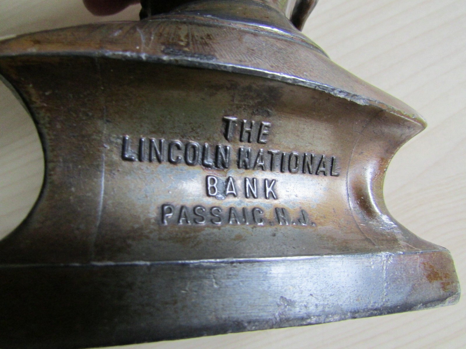 ABRAHAM LINCOLN THE NATIONAL LINCOLN BANK PASSAIC, N.J. ANTIQUE COIN