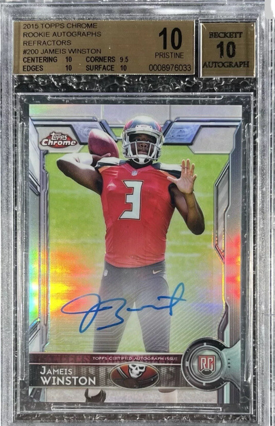 Jameis Winston Topps Chrome #200 Autograph Refractor