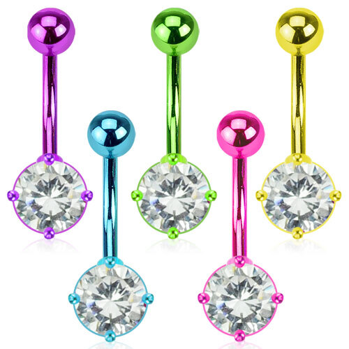 Piercing de Ombligo - Acero Quirúrgico Titan Banana Piercing 10mm #30